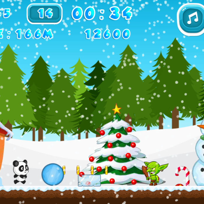 game christmas panda run